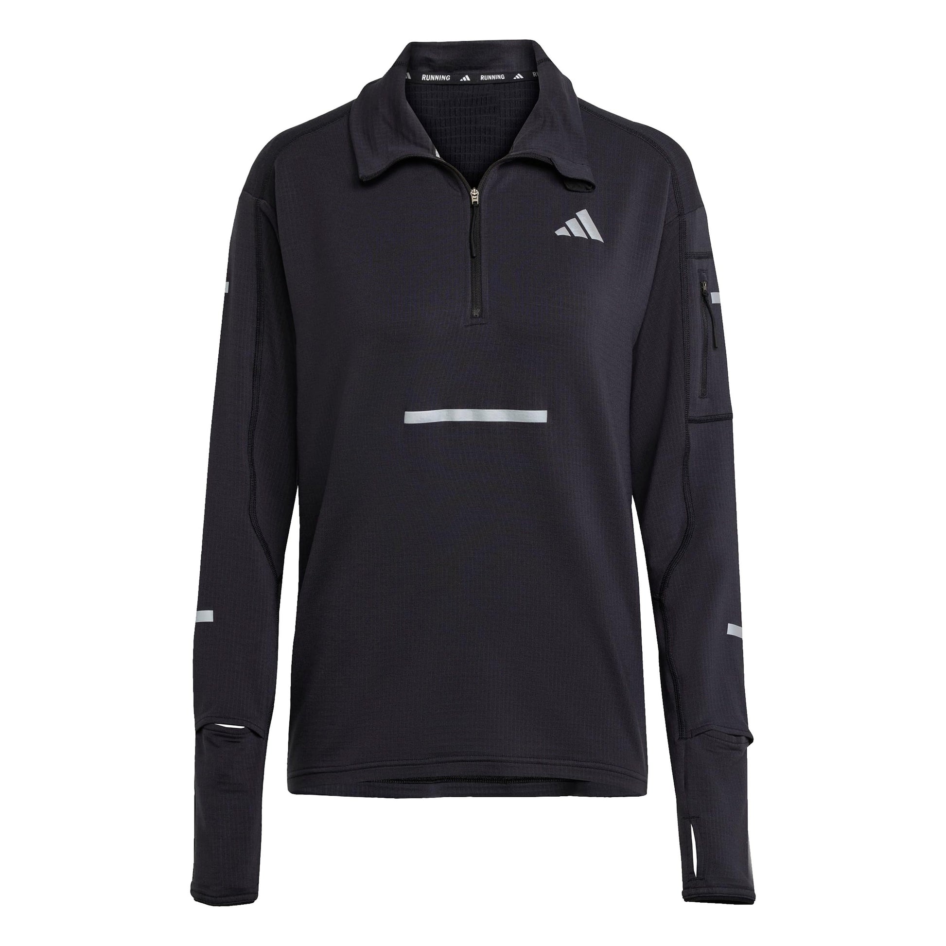 adidas adi365 Warm Half-Zip Laufshirt Damen-schwarz