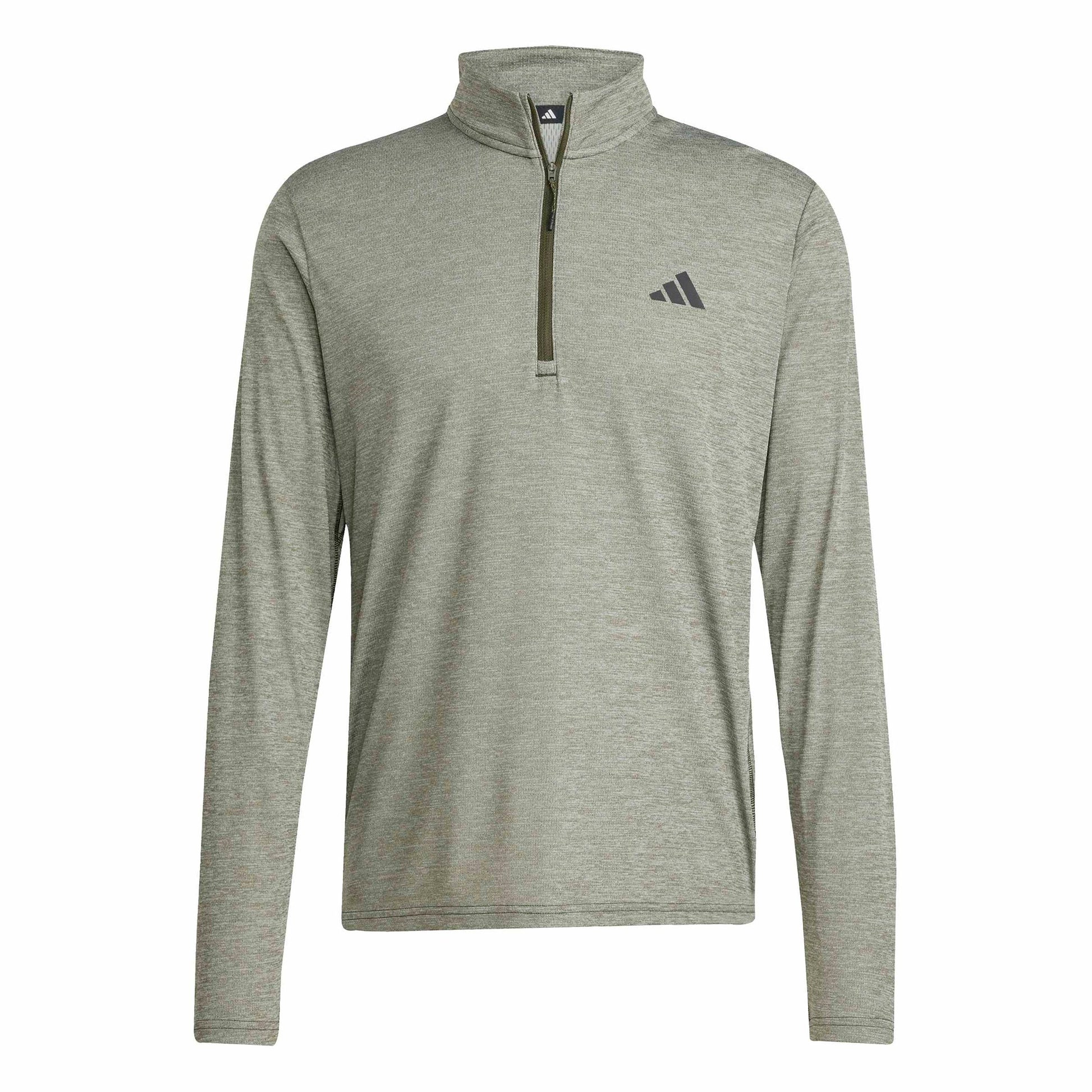 adidas Essentials 1/4 Zip Longsleeve - dunkelgrün