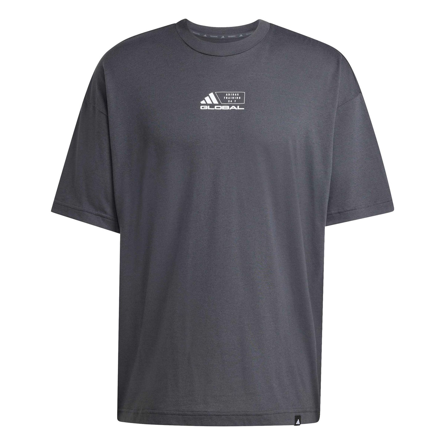 adidas GFX Glob T-Shirt Herren-dunkelgrau