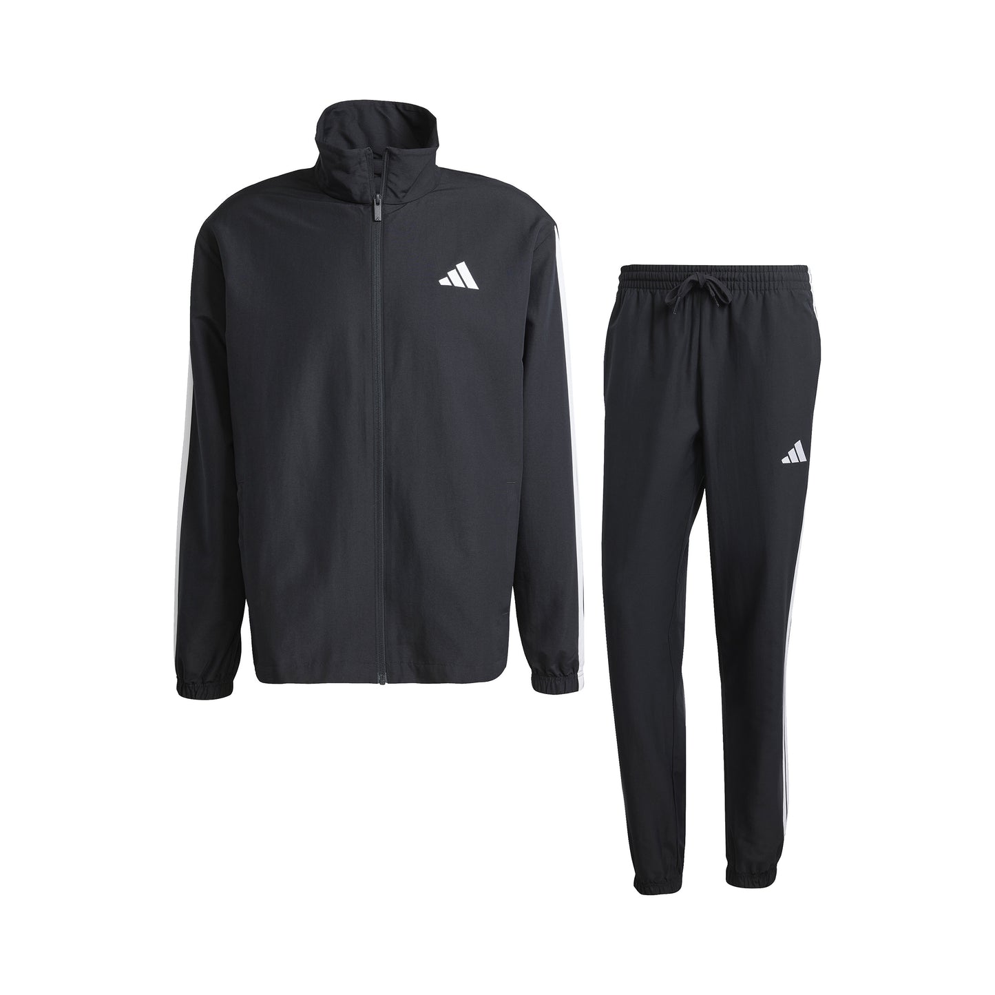 adidas 3Stripes Woven Trainingsanzug Herren - schwarz