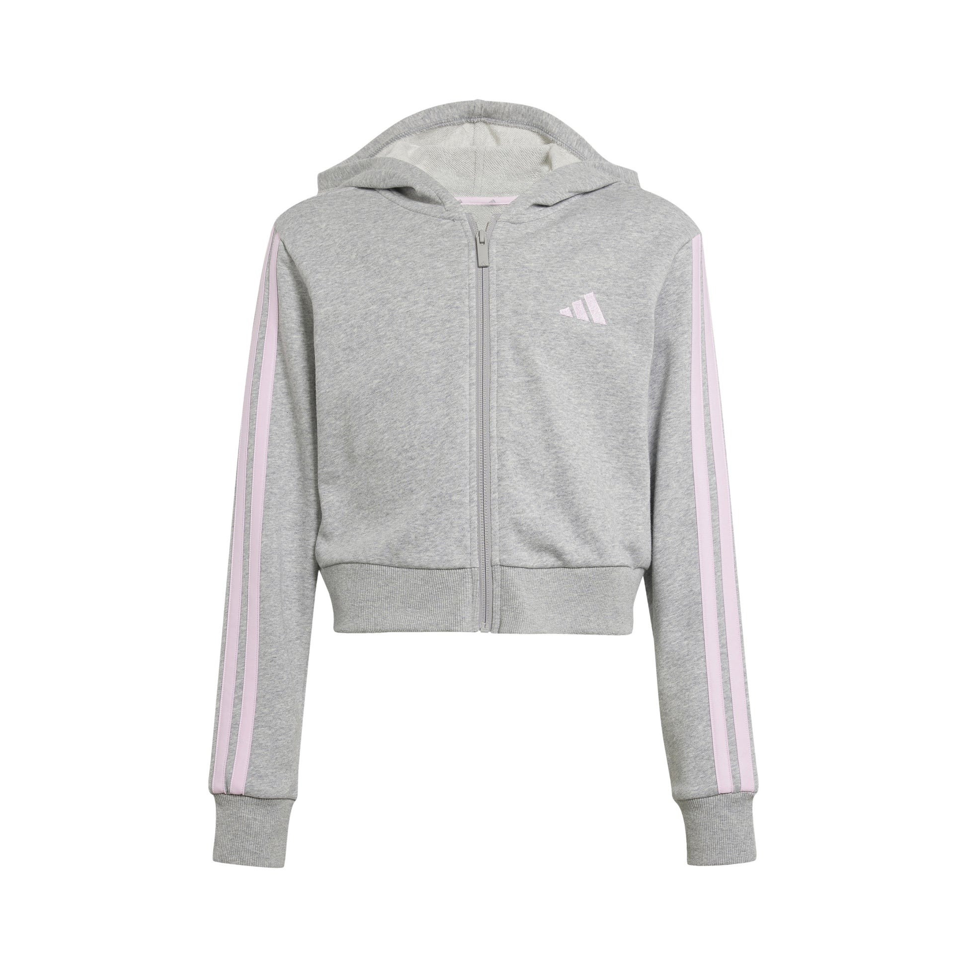 adidas Essentials Crop Sweatjacke Kinder-Grau