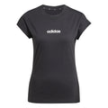 Essentials Linear T-Shirt Damen-Schwarz