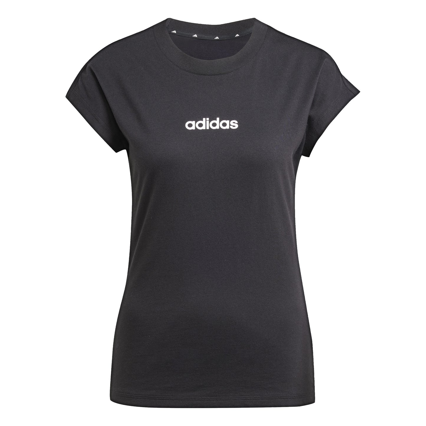 adidas Essentials Linear T-Shirt Damen-Schwarz