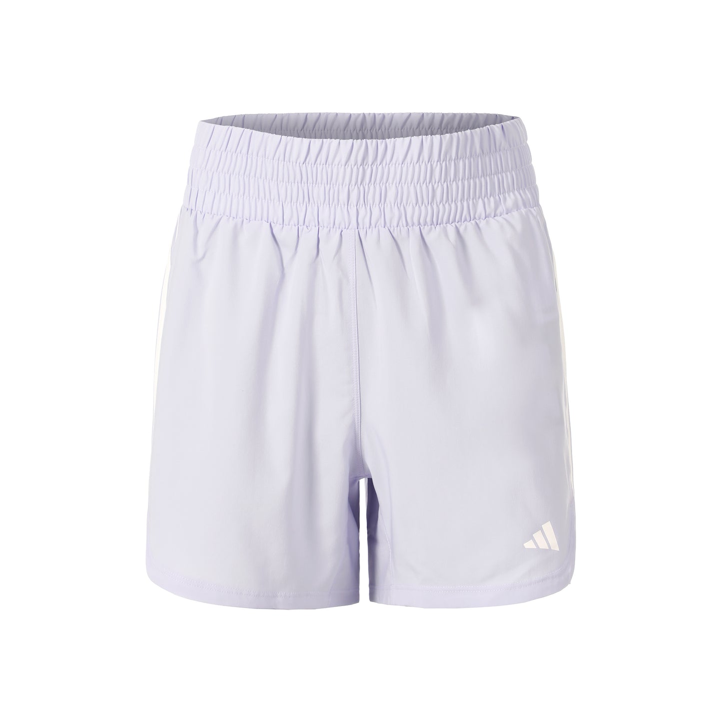 adidas Pacer Training 3 Stripes Woven High-Rise Shorts Damen-Flieder