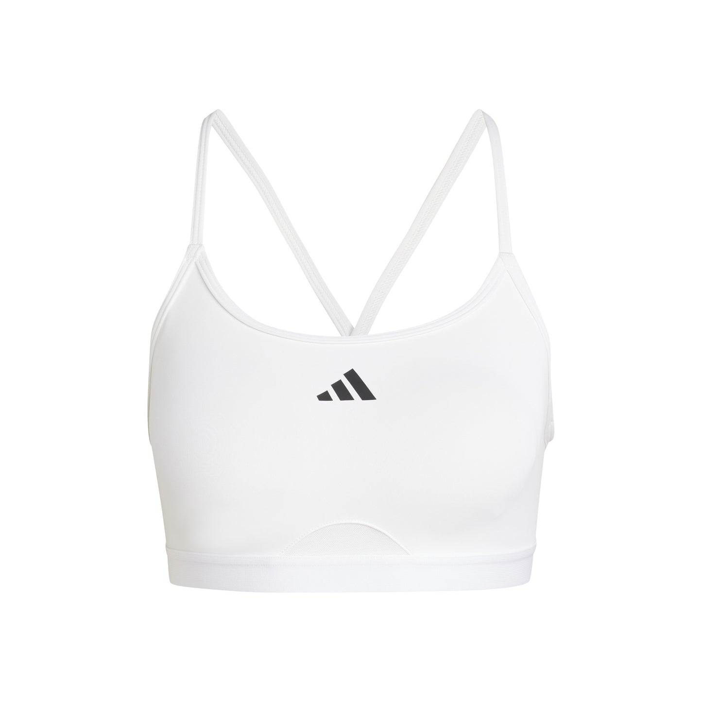 adidas Aeroreact Training 3Stripes Sport-BH Damen - weiß
