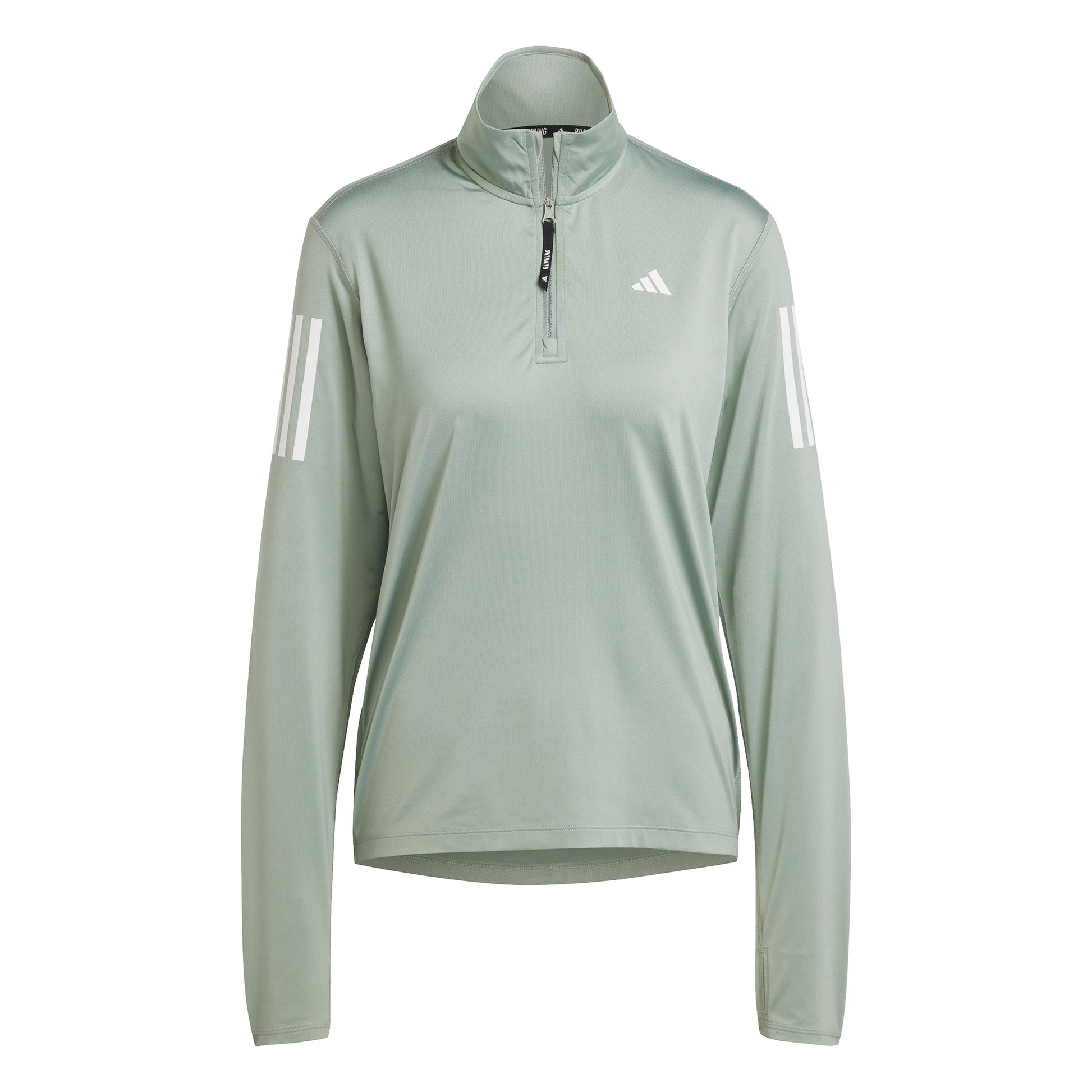 adidas Own the Run Half-Zip Longsleeve Damen - salbei,