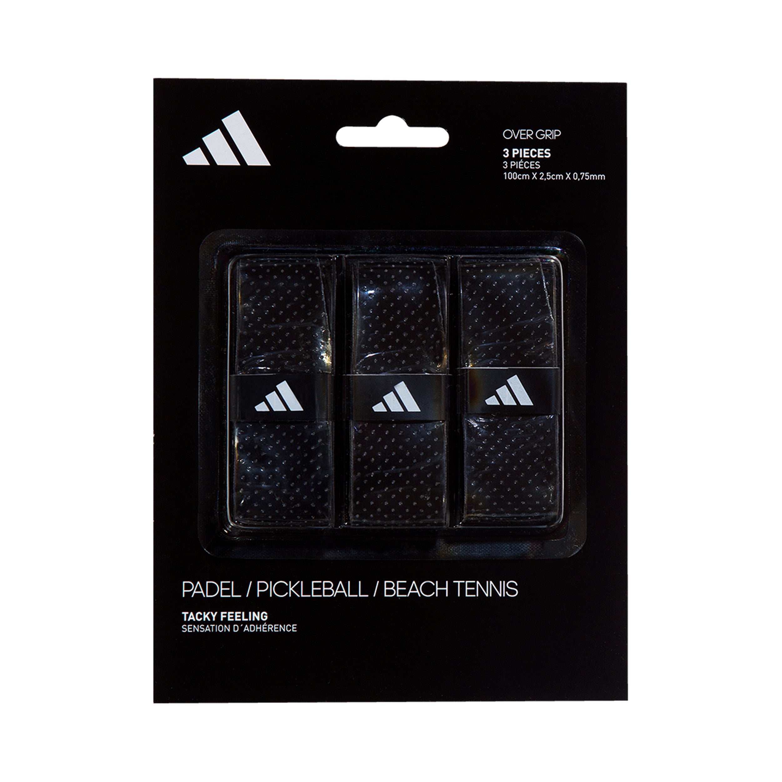 adidas Padel Overgrip 3er Pack-Schwarz
