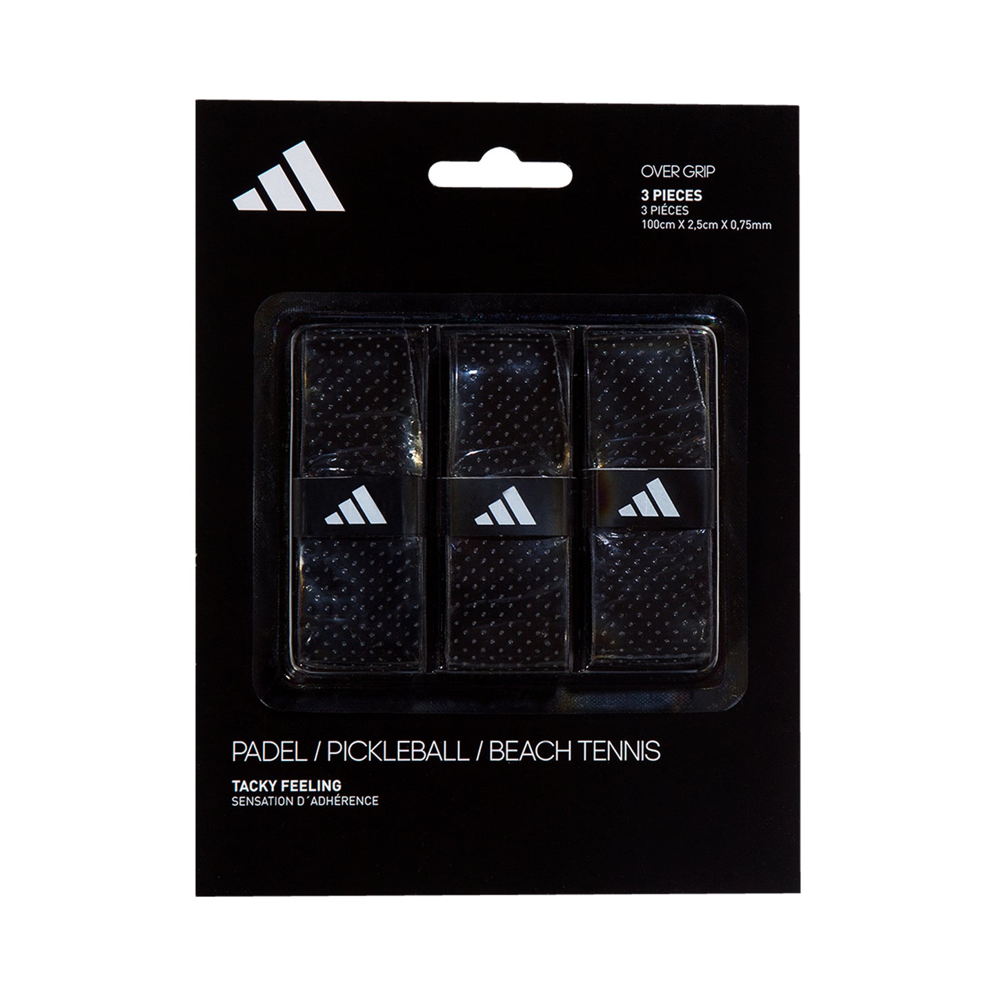 adidas Padel Overgrip 3er Pack-Schwarz
