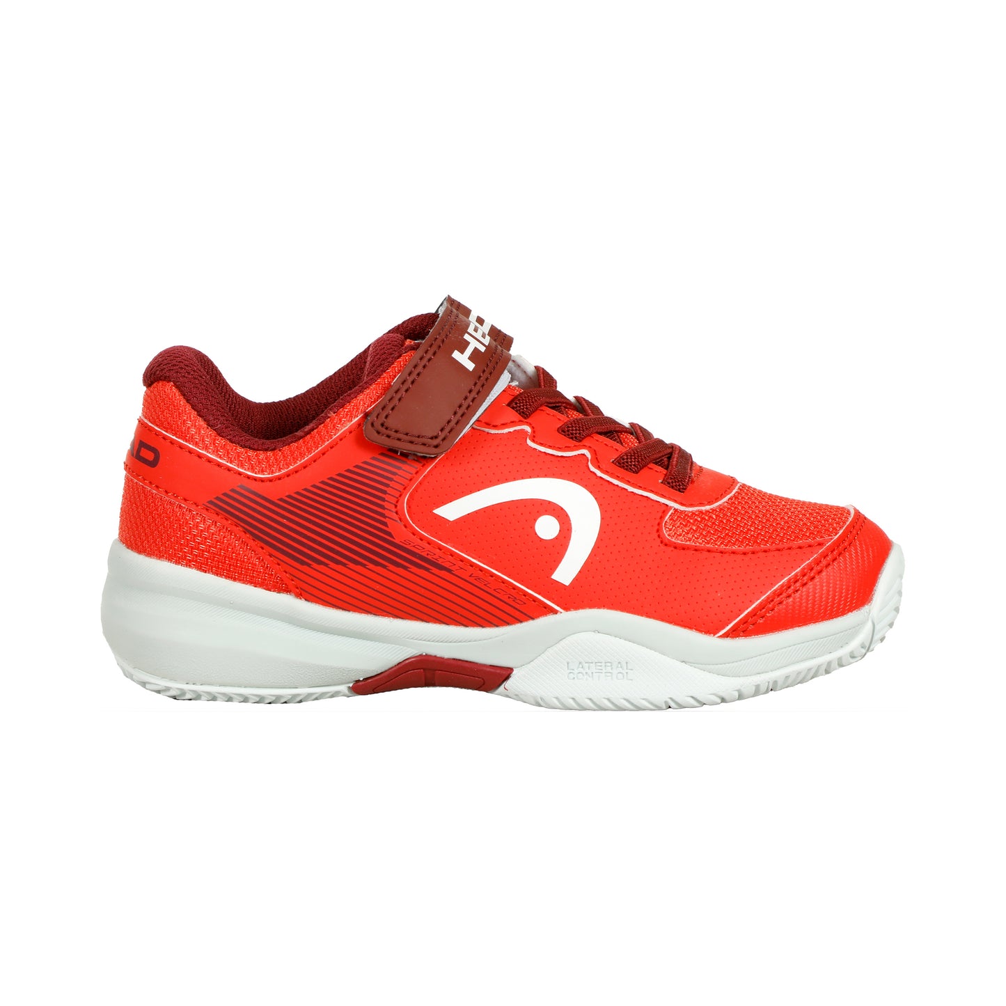 HEAD Sprint Velcro 3.0 Allcourtschuh Kinder - orange, dunkelrot