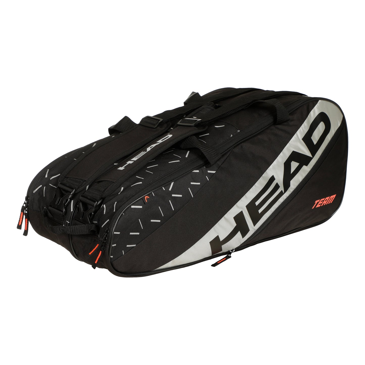 HEAD Team Racquet Bag L Schlägertasche-Schwarz,Grau