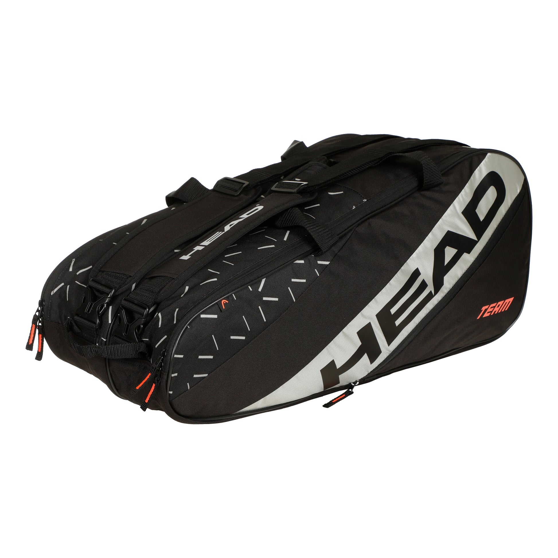 HEAD Team Racquet Bag L Schlägertasche-Schwarz,Grau