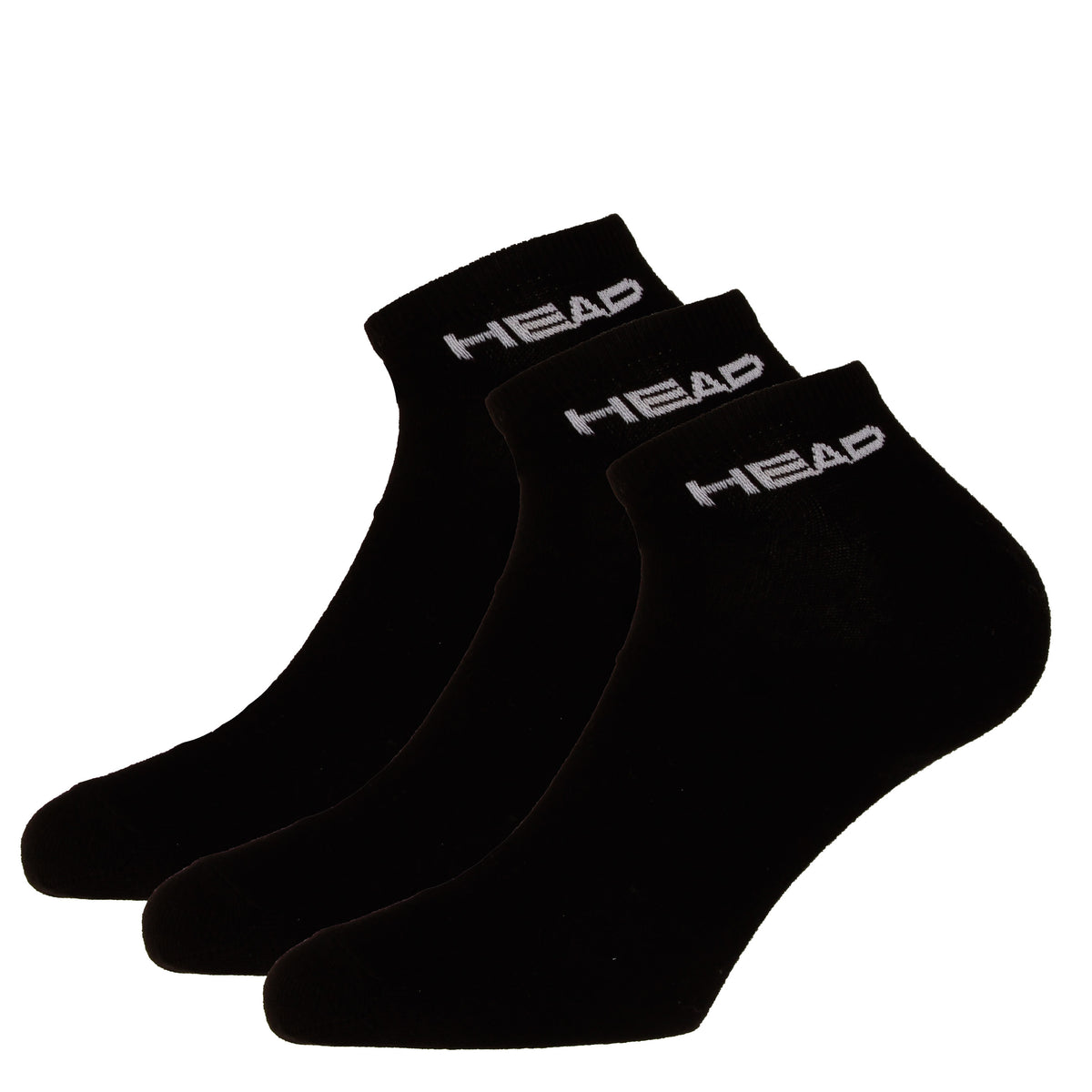 HEAD Sneaker Tennissocken 3er Pack Unisex - schwarz,