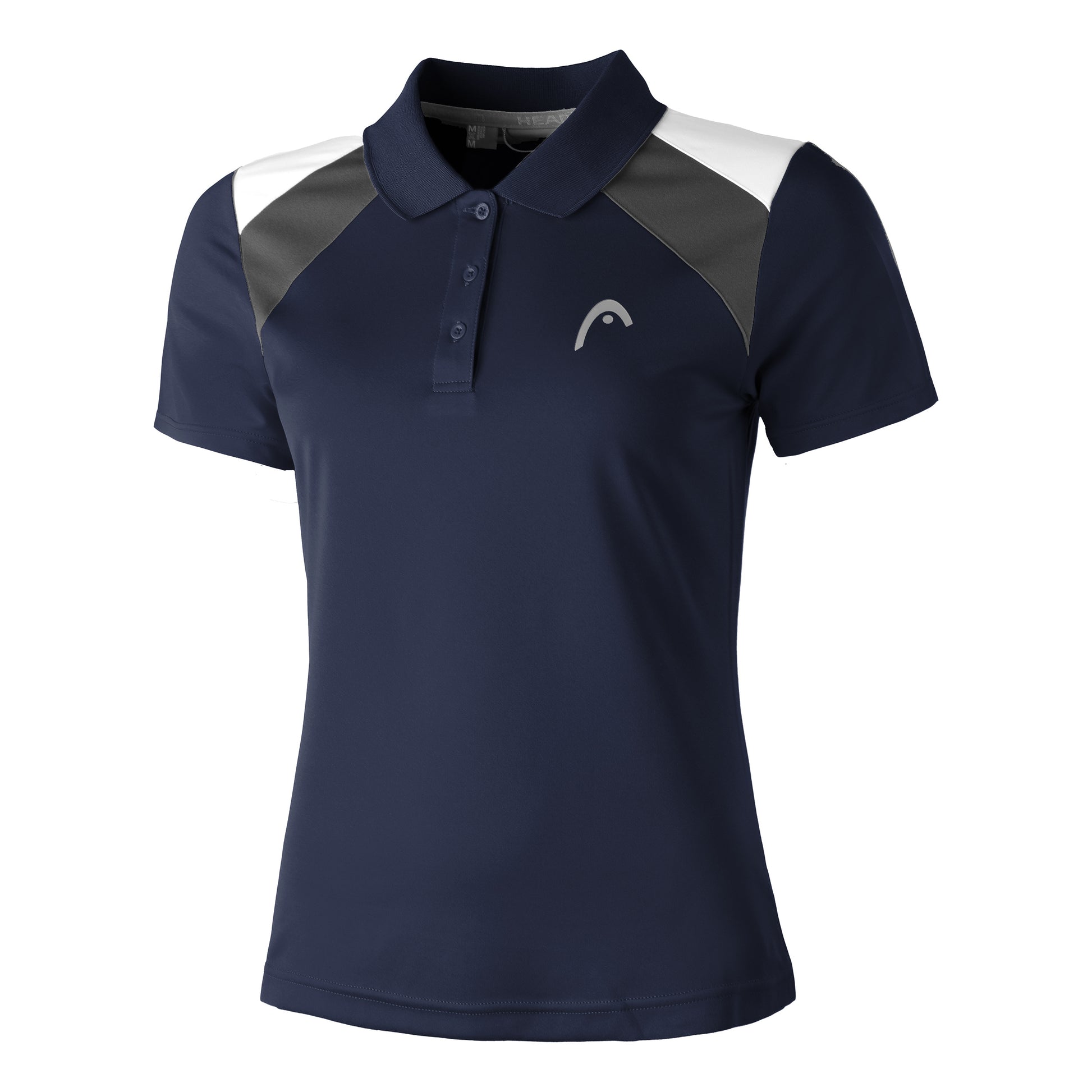 HEAD Club 22 Polo Damen - dunkelblau, grau