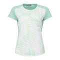 Tie-Break T-Shirt Damen - weiß, mint