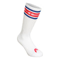 Long Tennissocken Unisex - weiß, rot