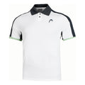 Play Tech Polo Herren - weiß, dunkelblau