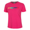 Rainbow T-Shirt Damen - pink,