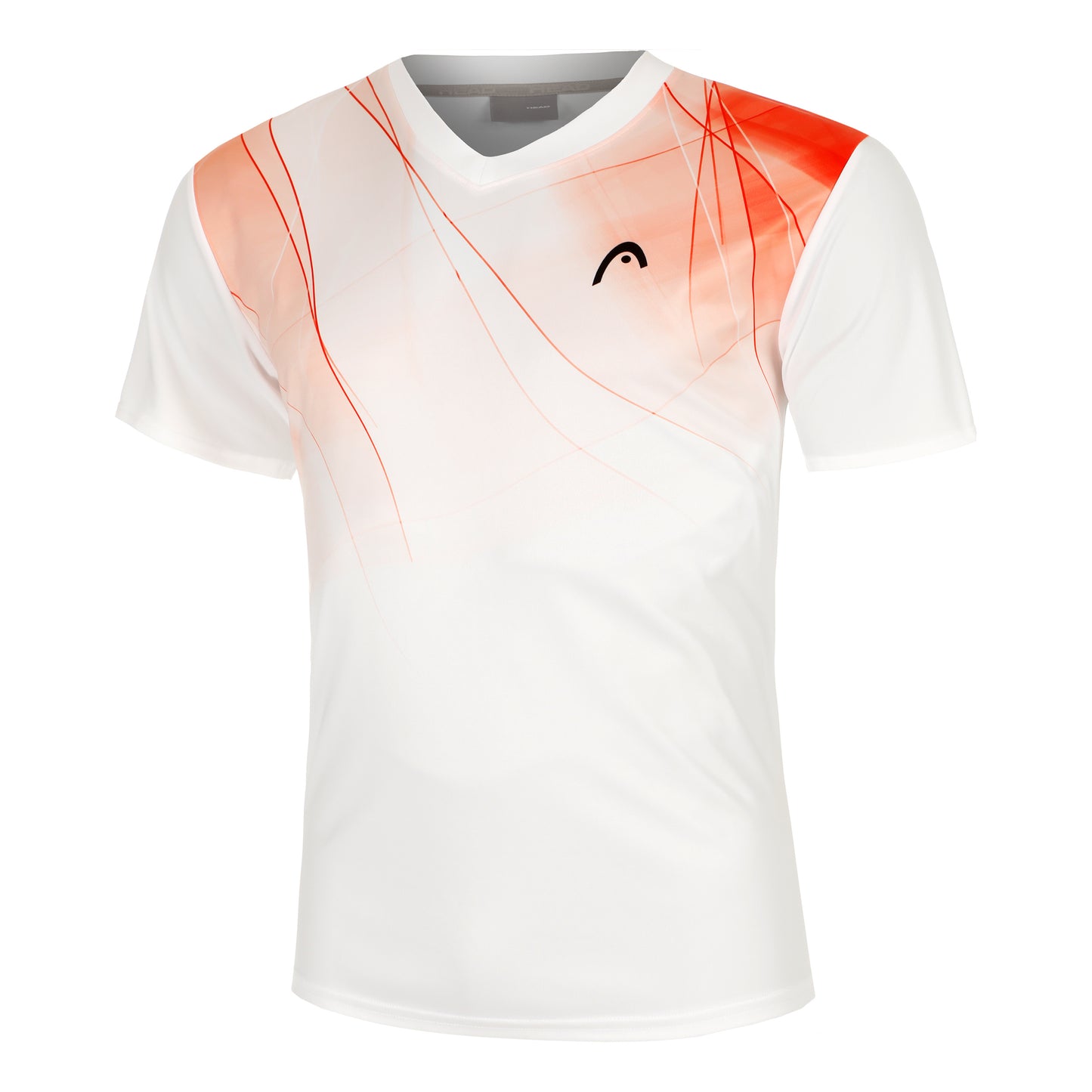 HEAD Topspin T-Shirt Herren-Weiß,Rot
