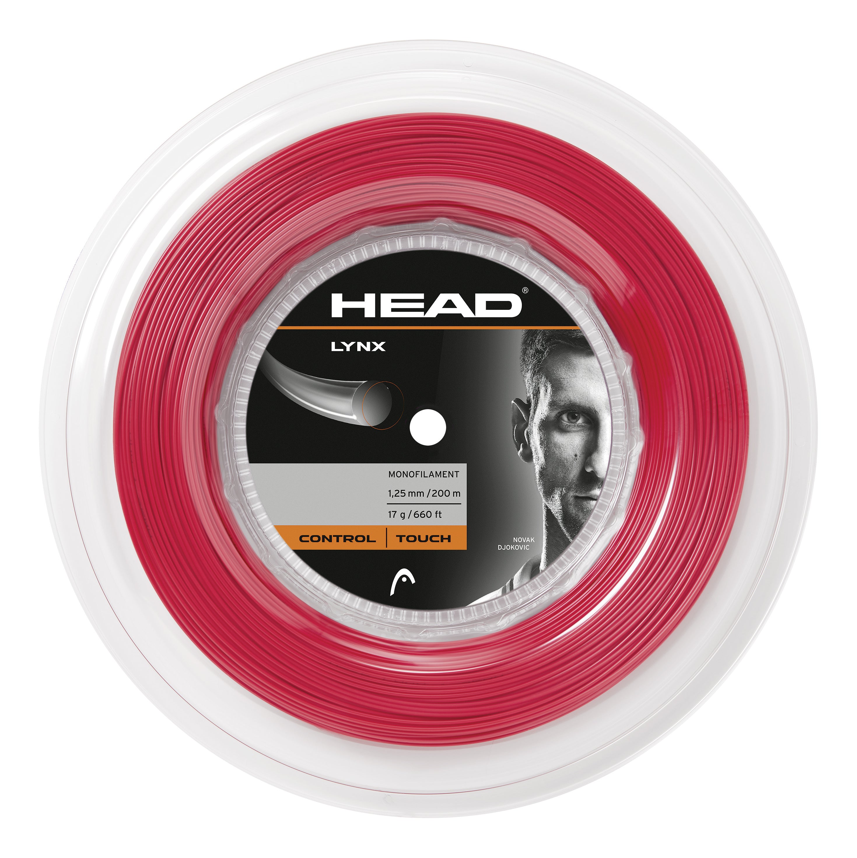 HEAD Lynx Saitenrolle 200m-Rot
