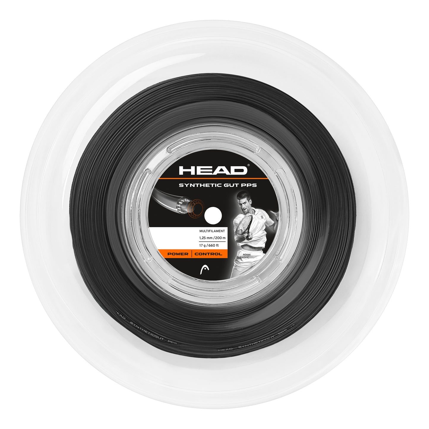 HEAD Synthetic Gut PPS Saitenrolle 200m - schwarz