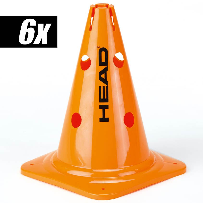 HEAD Hütchen 6er Pack Groß-Orange