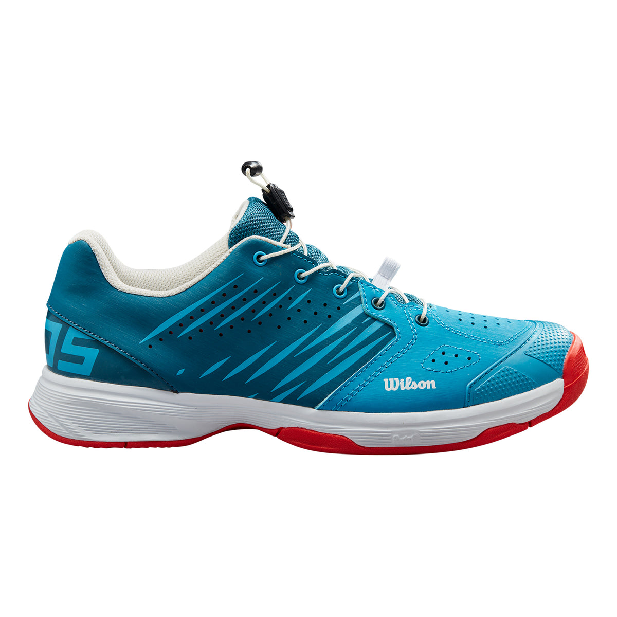 Wilson Kaos 2.0 Allcourtschuh Kinder - blau, weiß