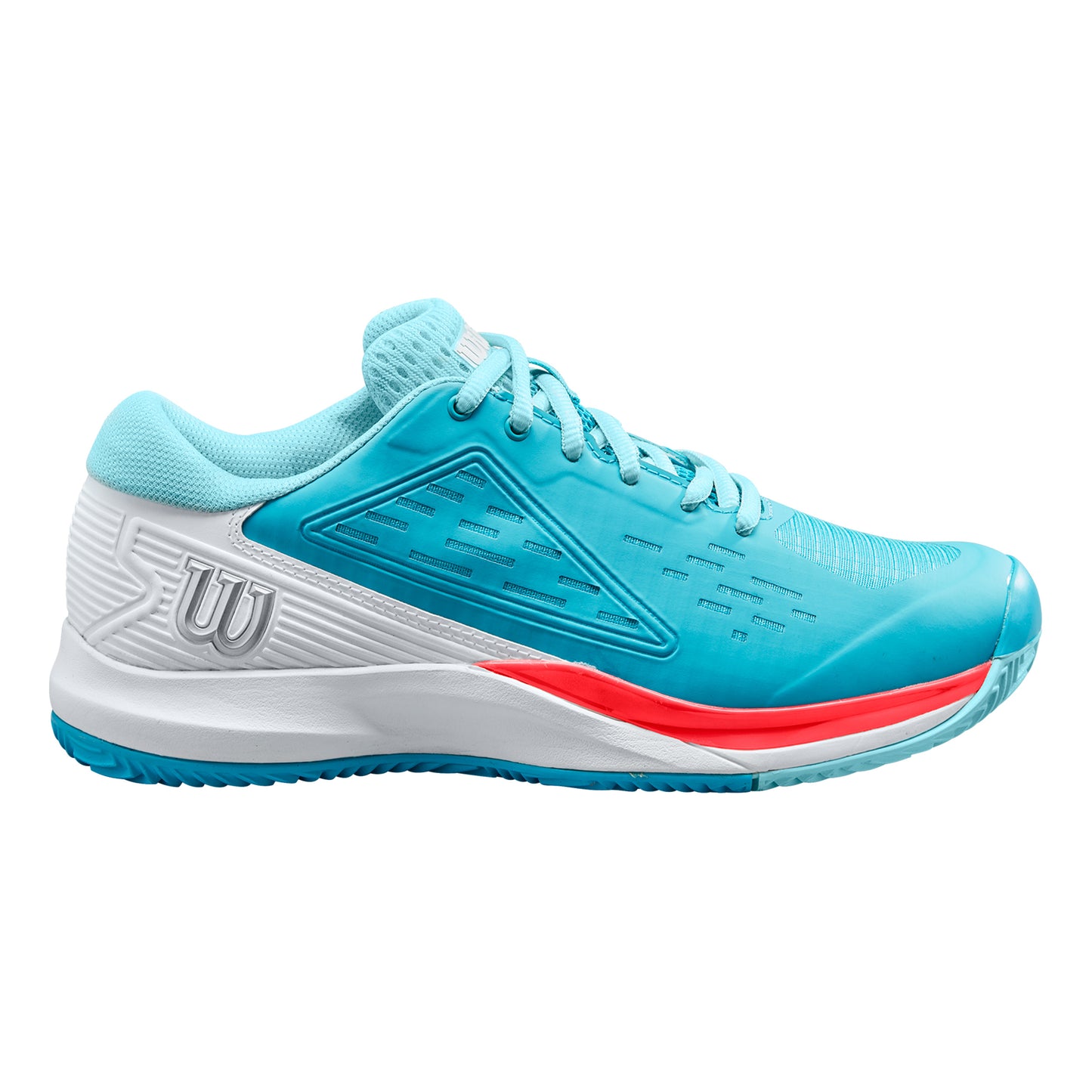 Wilson Rush Pro ACE Sandplatzschuh Damen-Türkis,Weiß