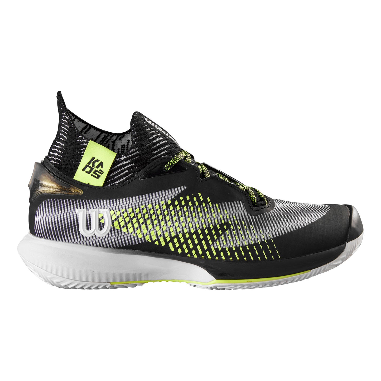 Wilson Rapide Sft Sandplatzschuh Herren - schwarz, neongelb