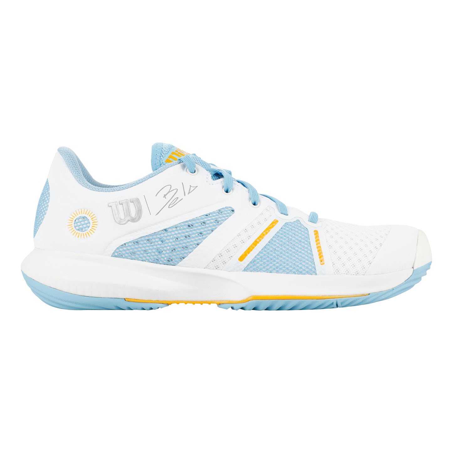 Wilson Bela Pro Padelschuh Herren - weiß, hellblau