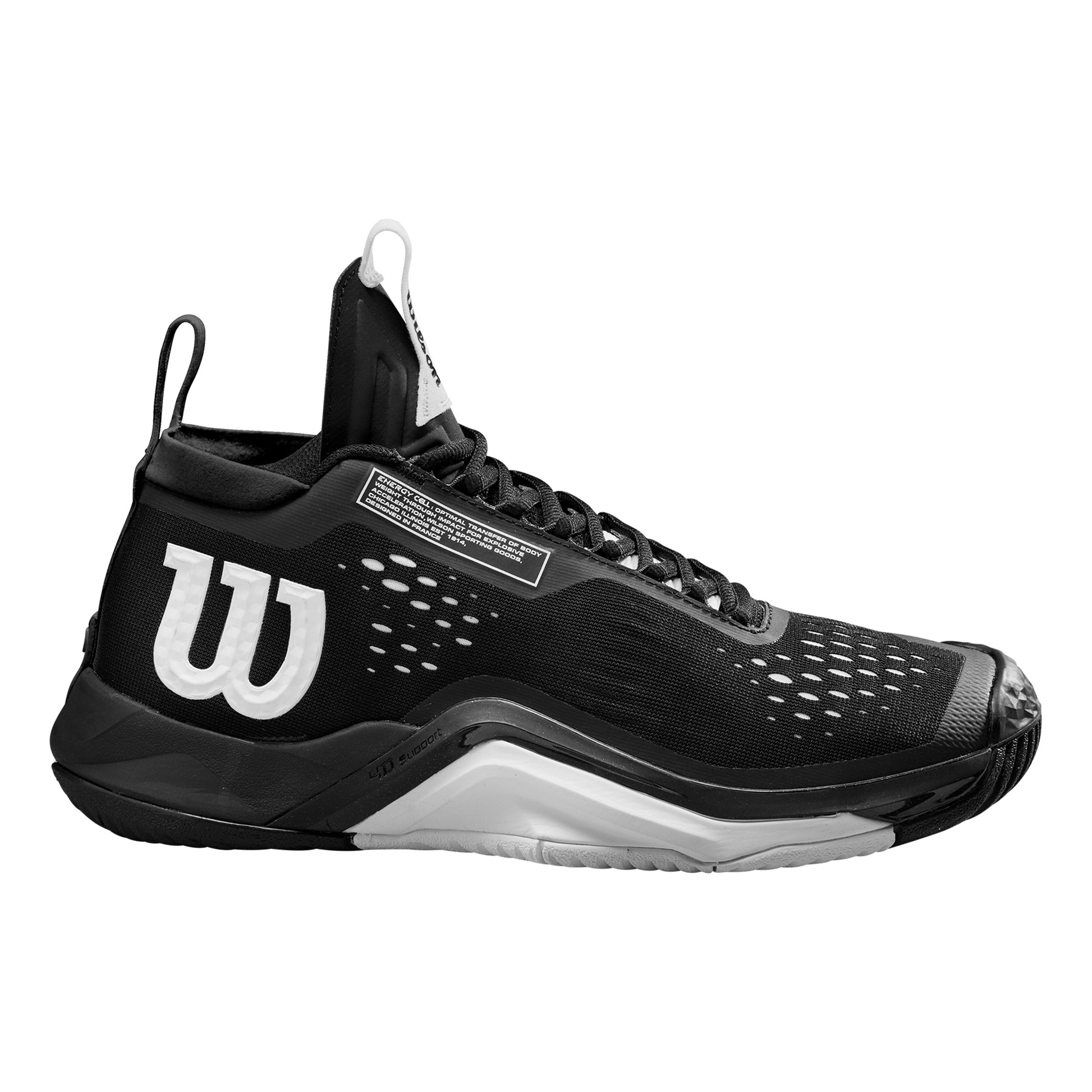 Wilson Rush Pro Tour Mid Allcourtschuh Herren - schwarz,