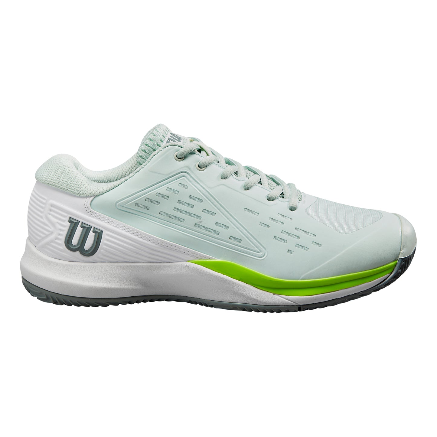 Wilson Rush Pro ACE CLY Sandplatzschuh Damen-Mint,Weiß