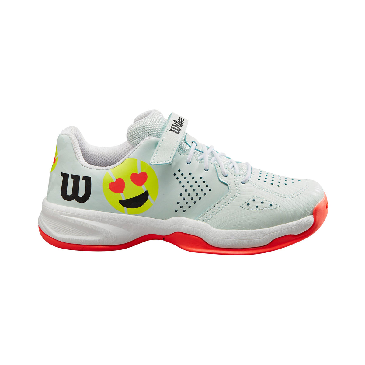 Wilson Kaos Emo Allcourtschuh Kinder - mint, koralle