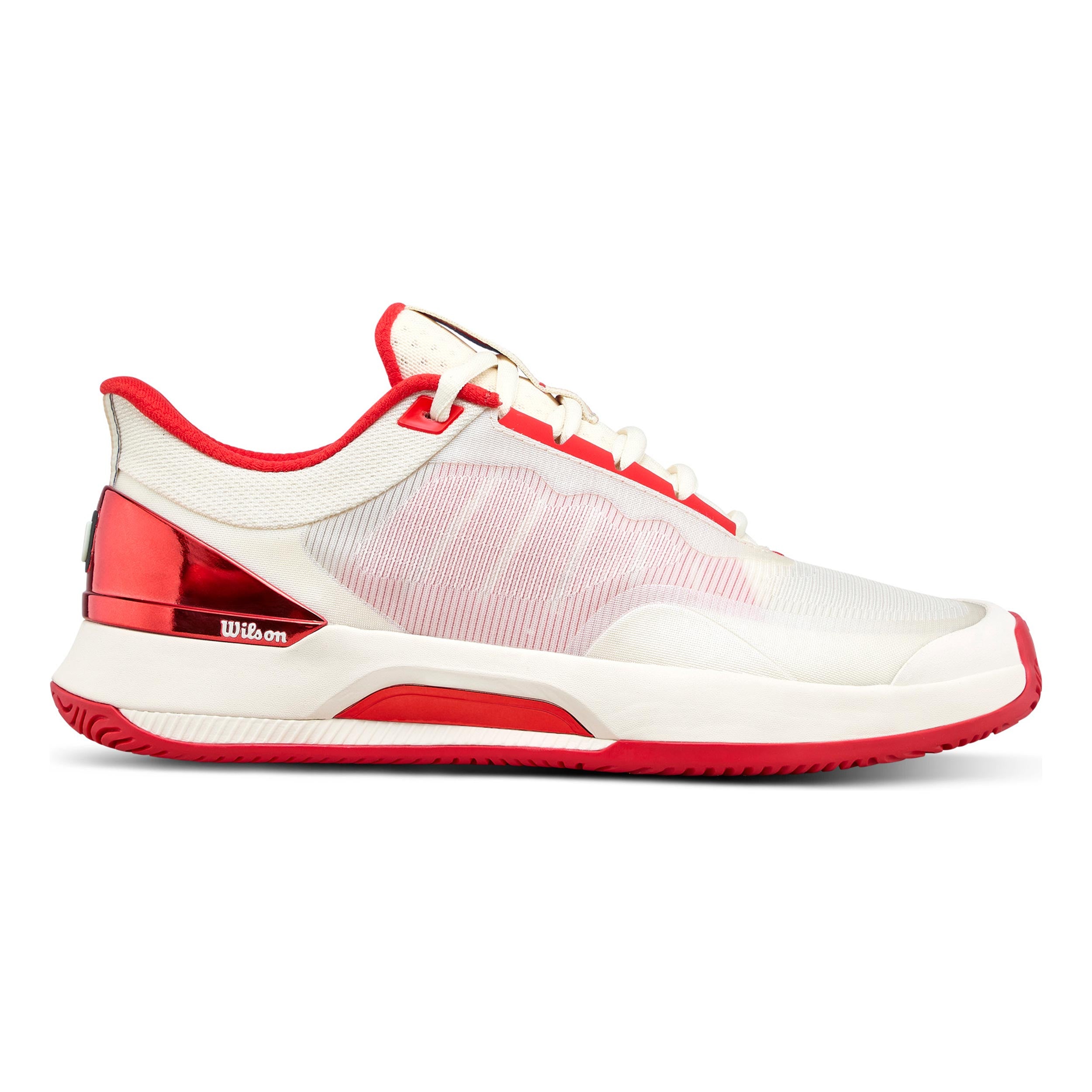 Wilson Intrigue Tour Allcourtschuh Damen-Creme,Rot