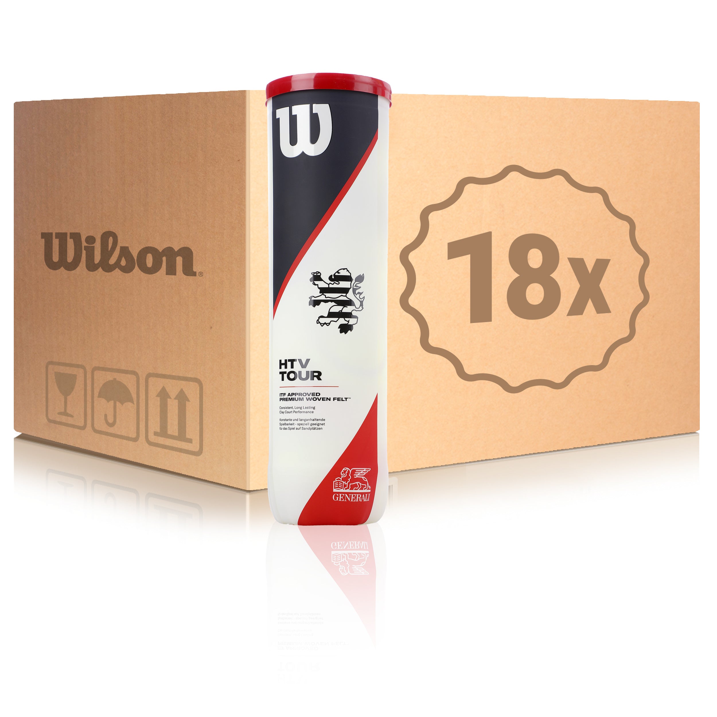 Wilson 18x 4er Dose HTV Tour im Karton