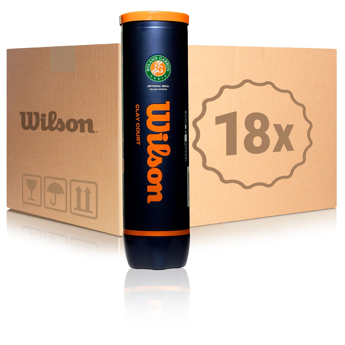 Wilson 18x 4er Dose Roland Garros Official im Karton