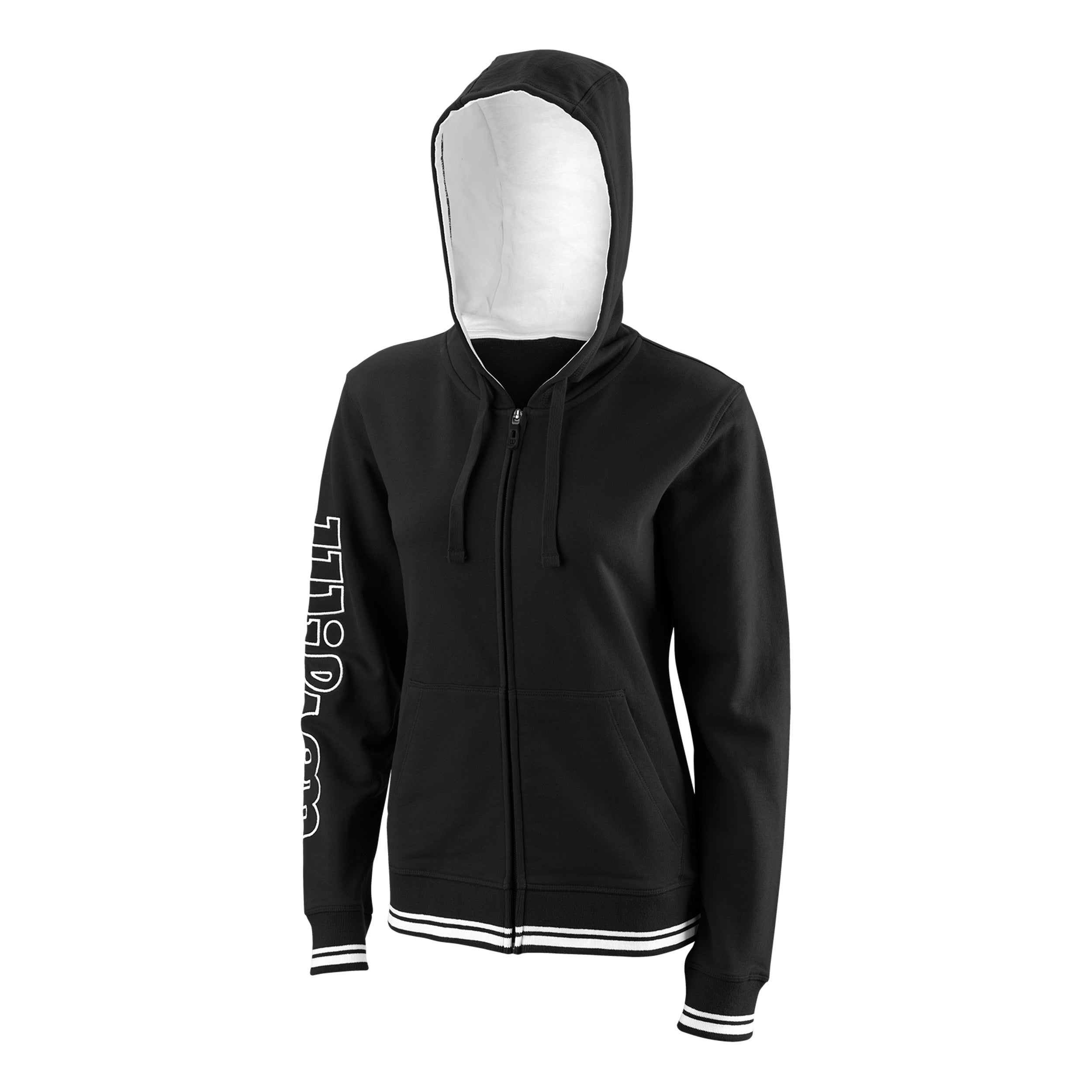 Wilson II Sweatjacke Damen - schwarz, weiß