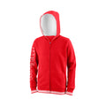 Team II Sweatjacke Jungen - rot, weiß