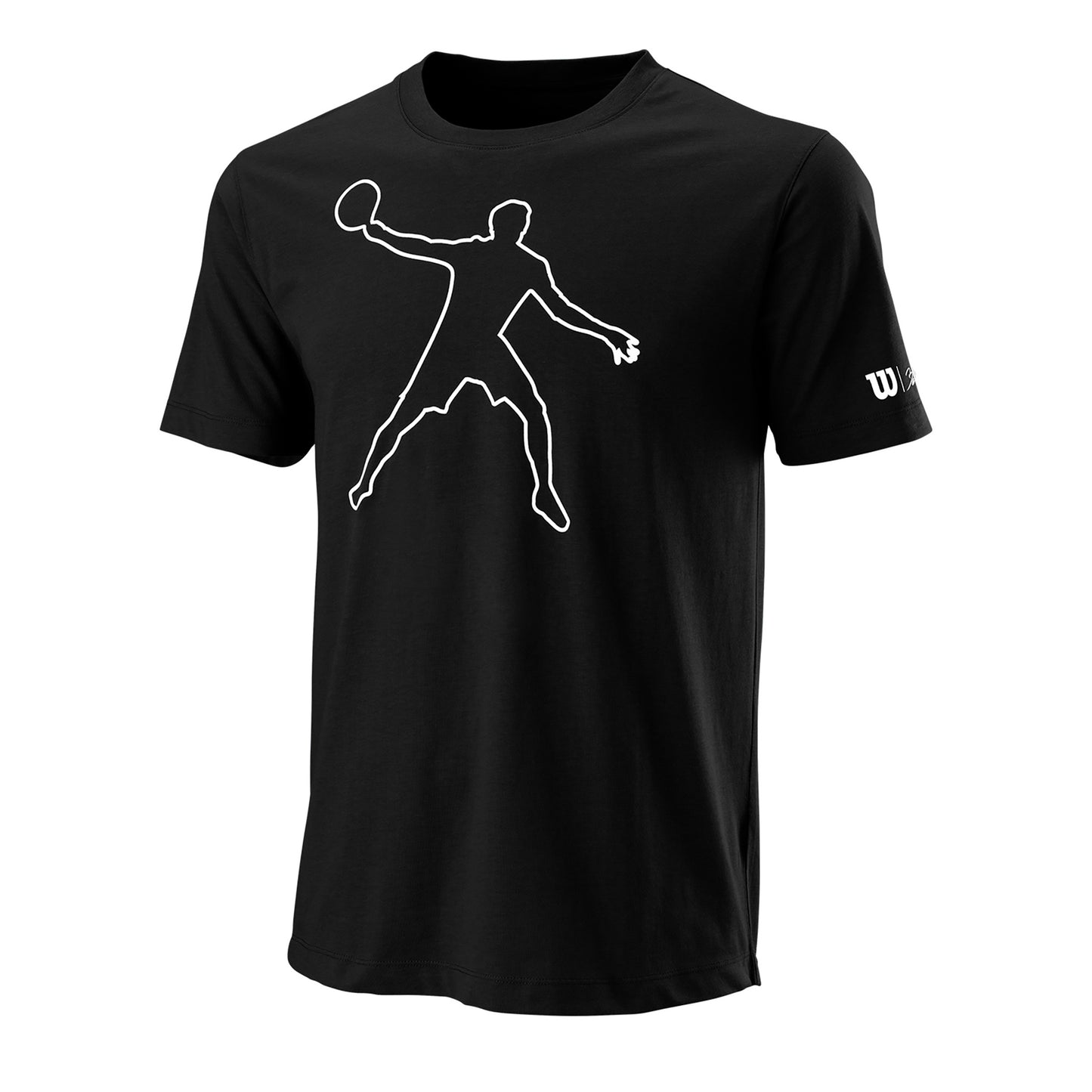 Wilson Bela Tech II T-Shirt Herren-Schwarz,Weiß