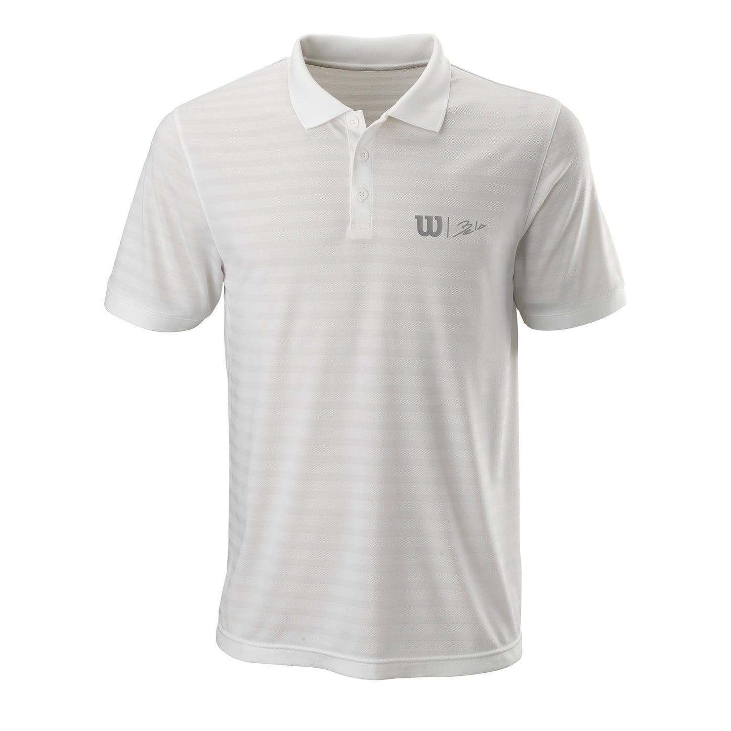 Wilson Bela Stripe II Polo Herren-Weiß