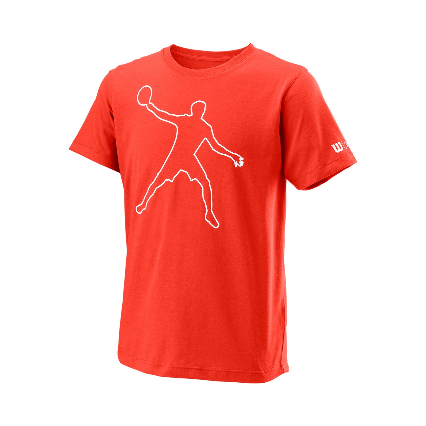 Wilson Bela Tech II T-Shirt Jungen-Orange,Weiß