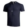 Players Seamless Zip Henley 2.0 T-Shirt Herren - blau,