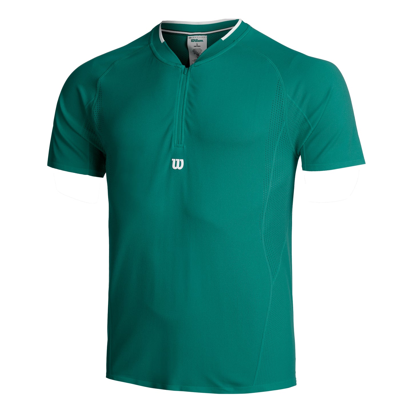 Wilson Players Seamless Zip Henley 2.0 T-Shirt Herren-Grün