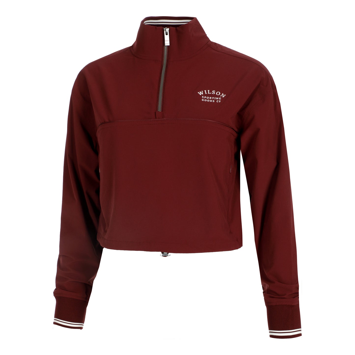 Wilson Davenport Woven Popover Trainingsjacke Damen-berry