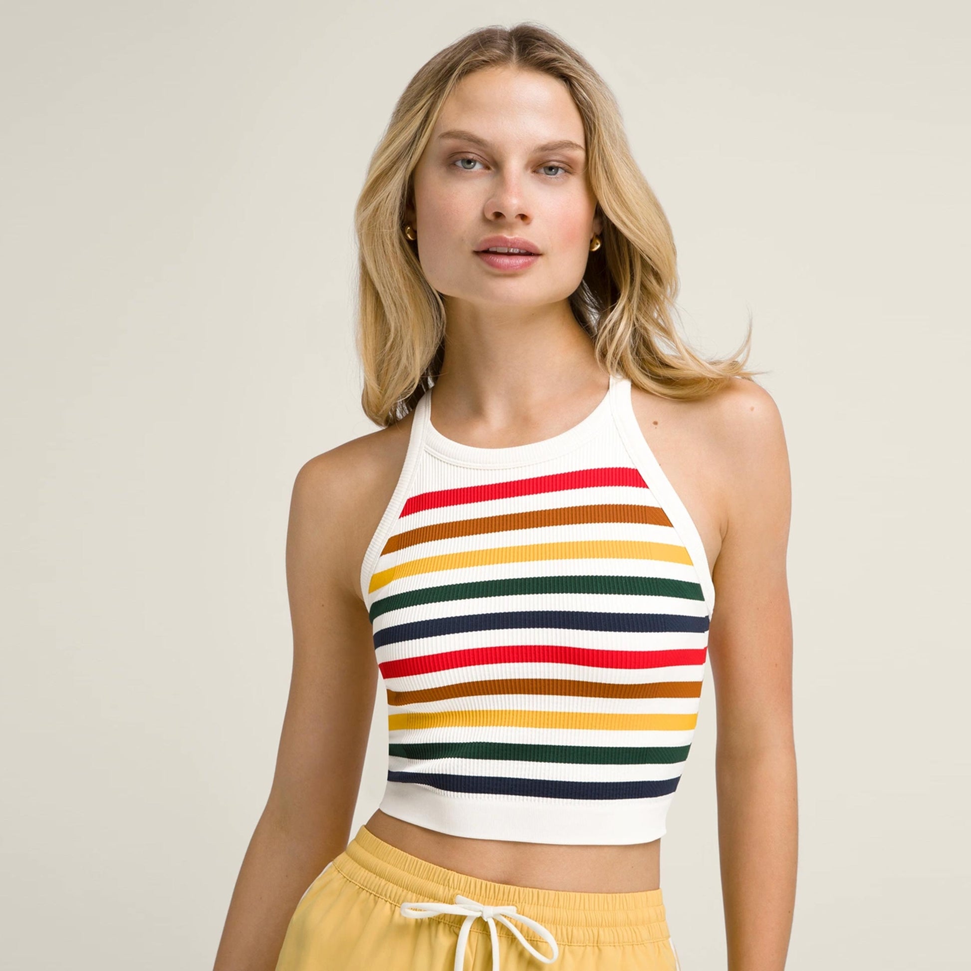 Wilson On The Daily Brami Tank-Top Damen-Creme,Mehrfarbig