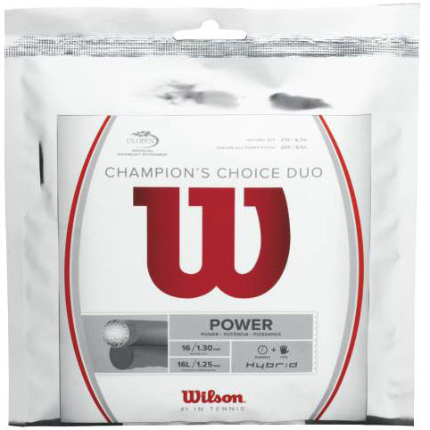 Wilson Champions Choice Duo, silber Saitenset 12,2m - silber