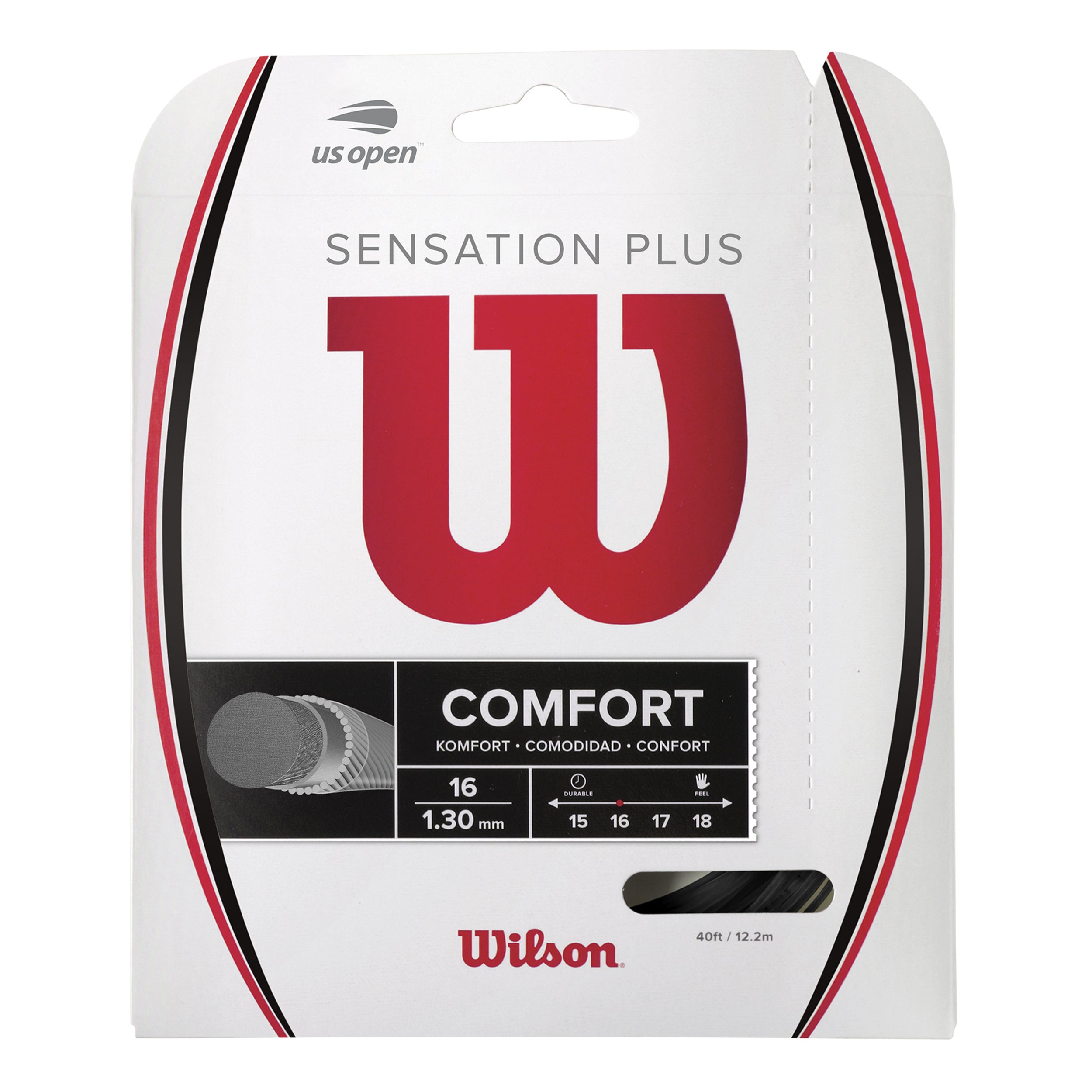 Wilson Sensation Plus Saitenset 12,2m-Schwarz
