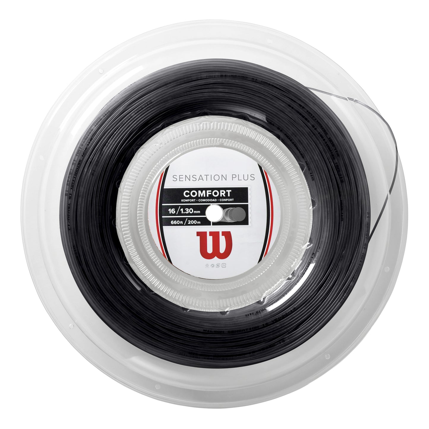 Wilson Sensation Plus Saitenrolle 200m-Schwarz
