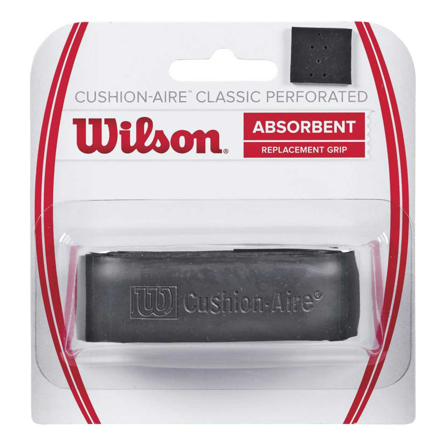 Wilson Cushion-Aire Classic Perforated 1er Pack-Schwarz