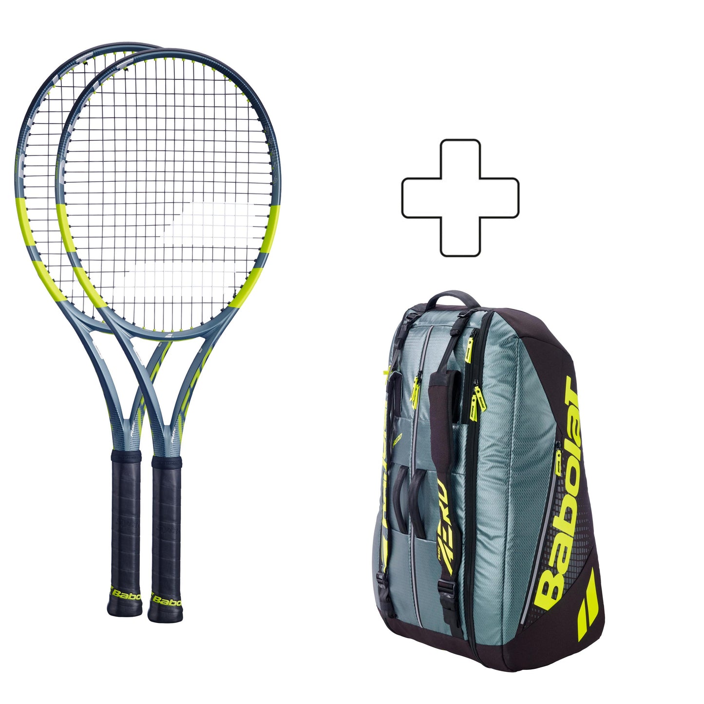 Babolat 2x Pure Aero 98 plus Schlägertasche