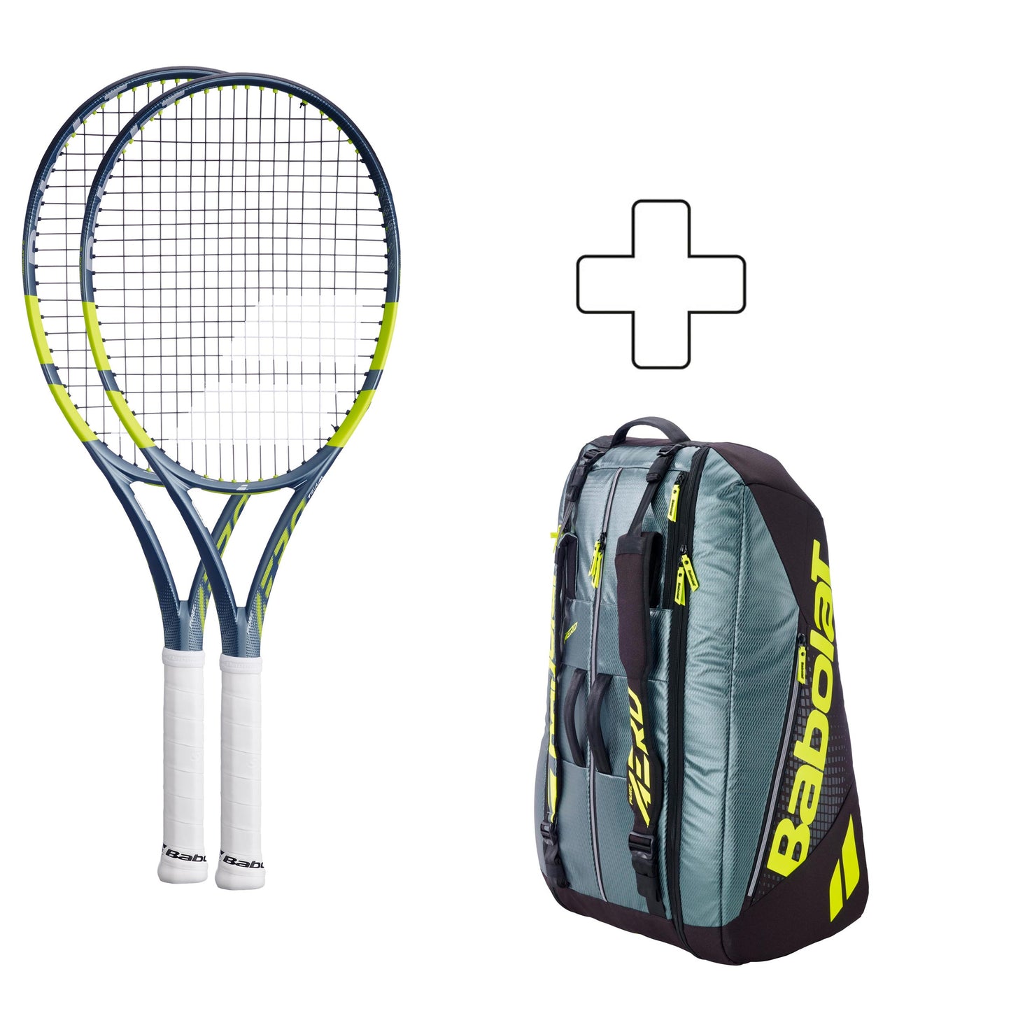 Babolat 2x Pure Aero Team plus Schlägertasche